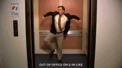gif of a man dancing in an elevator as the doors close