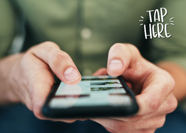 man's hands holding cell phone to look up questions to ask before talking about politics online