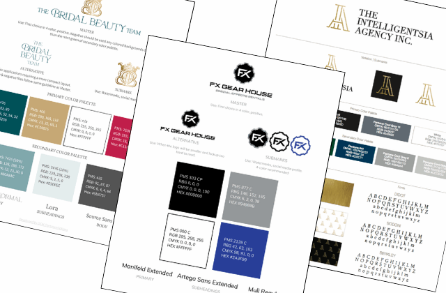 mockup of branding boards relating to common branding mistakes event pros make