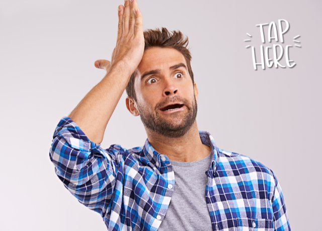 guy hitting his head in a "duh" face regarding sales mistakes he's making
