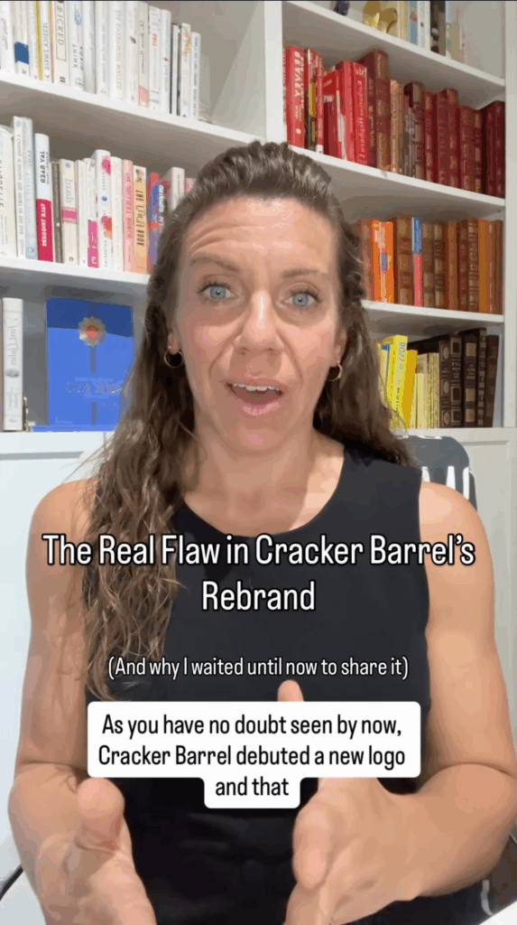 still from instagram reel relating to controversial rebrand
