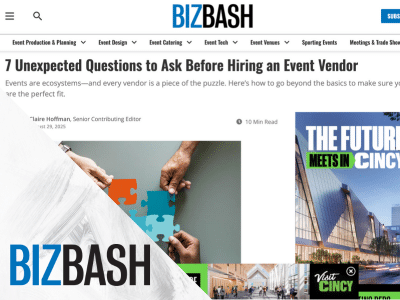 screenshot of press article relating to unexpected questions to ask before hiring an event vendor