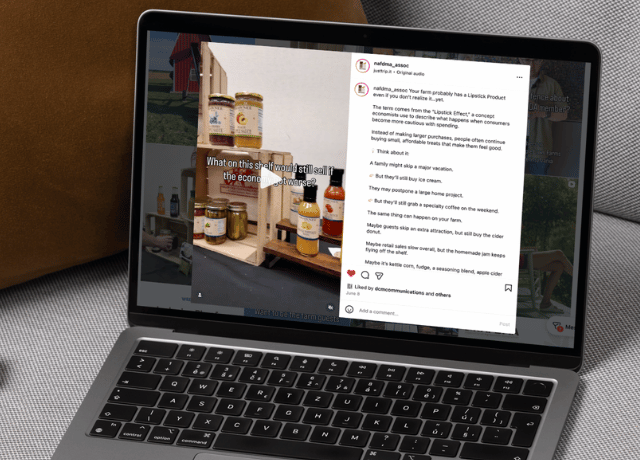 before you use ai to repurpose content_case study laptop showing instagram reel relating to successful repurposed content
